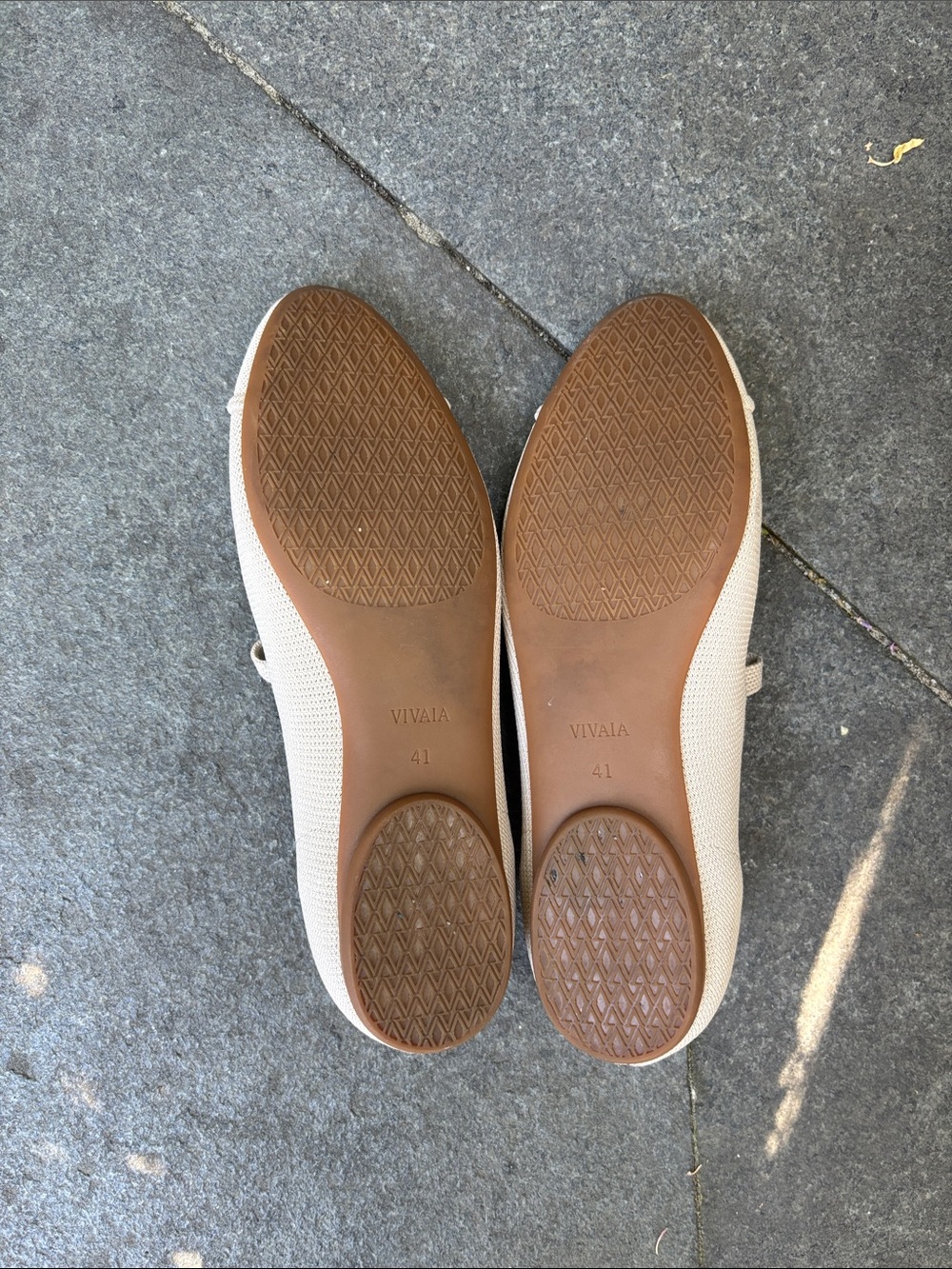 VIVAIA Women's Light Beige (nude)  almond toe Mary Jane flats - Picture 3 of 10
